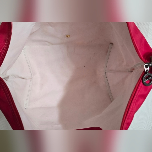 EUC Longchamp Foldable Red Tote Bag - Picture 6 of 11